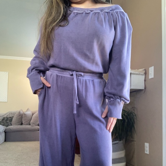 Free People 'One To Beat Onesie' in Steel Lavender - Picture 4 of 7